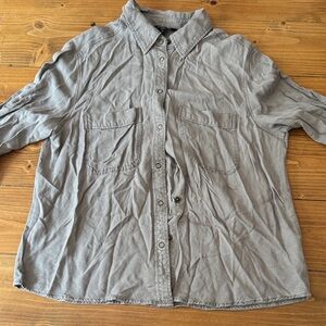 Express Light Gray Collared Shirt
